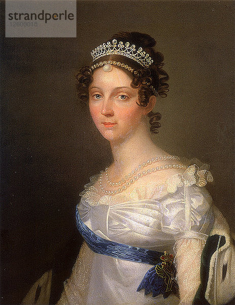 Porträt der Kaiserin Elisabeth Alexejewna  Prinzessin Louise von Baden (1779-1826)  nach 1806. Künstler: Anonym