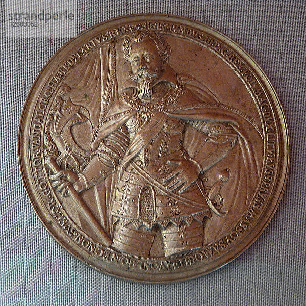 Medaille zum Gedenken an den Sieg von Sigismund III. bei Smolensk. Künstler: Anonym