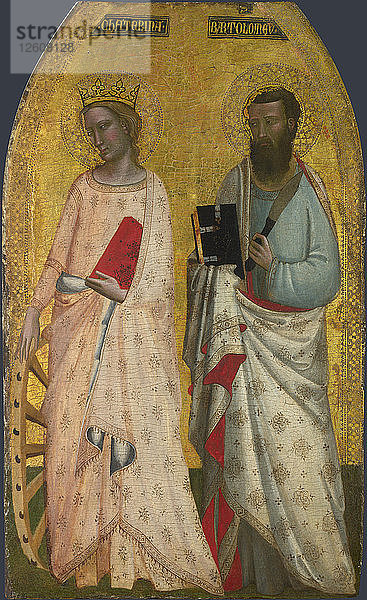 Heilige Katharina und Bartholomäus  um 1350. Künstler: Nuzi  Allegretto (1315-1373)