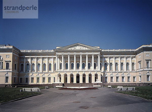 Der Alte Michaels-Palast in St. Petersburg  1819-1825. Künstler: Rossi  Carlo (1775-1849)