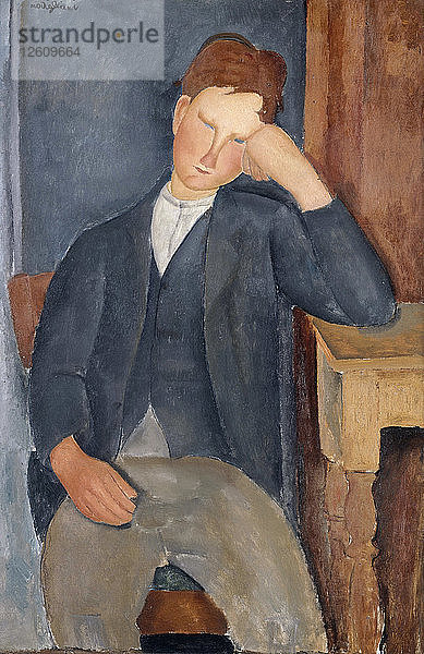 Der junge Lehrling  1918-1919. Künstler: Modigliani  Amedeo (1884-1920)