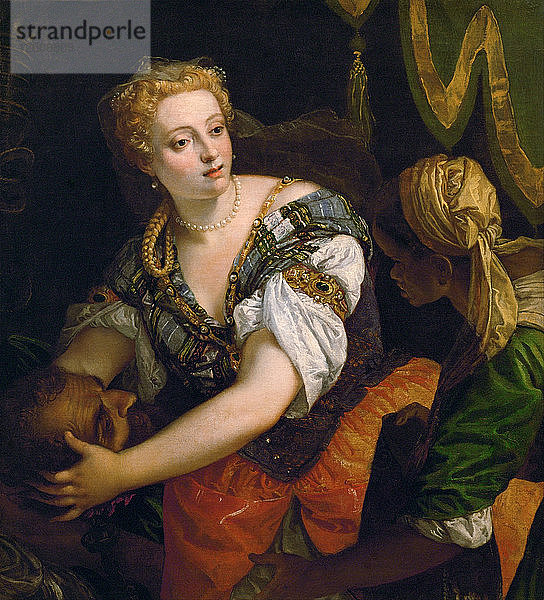 Judith mit dem Haupt des Holofernes  um 1580. Künstler: Veronese  Paolo (1528-1588)