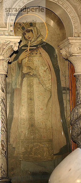 Heilige Olga  Prinzessin von Kiew  1885-1896. Künstler: Nesterow  Michail Wassiljewitsch (1862-1942)
