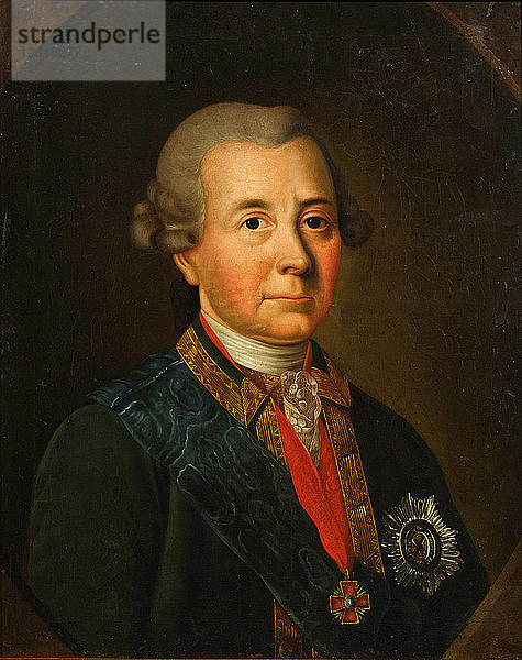 Porträt von Fjodor Iwanowitsch Wadkowski (1712-1783). Künstler: Anonym  18. Jahrhundert