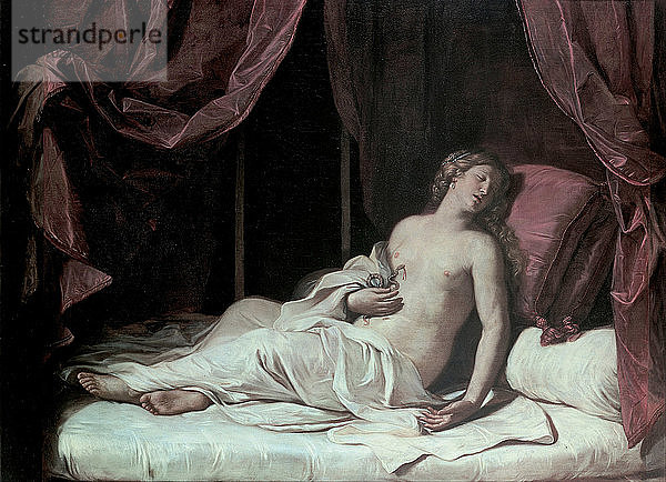 Der Tod der Kleopatra  1648. Künstler: Guercino (1591-1666)