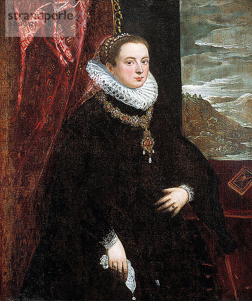 Dame in Schwarz  1560er Jahre. Künstler: Tintoretto  Domenico (1560-1635)