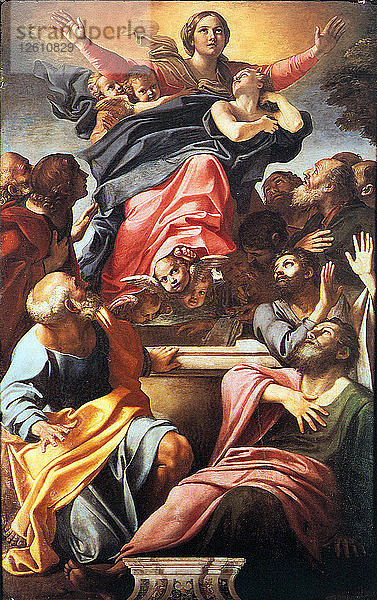Die Himmelfahrt der Heiligen Jungfrau Maria  1600-1601. Künstler: Carracci  Annibale (1560-1609)