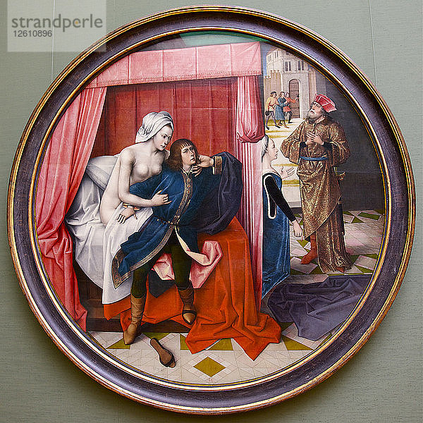 Joseph und Potiphars Frau  frühes16.Jhd. Künstler: Meister der Josephslegende (tätig um 1500)