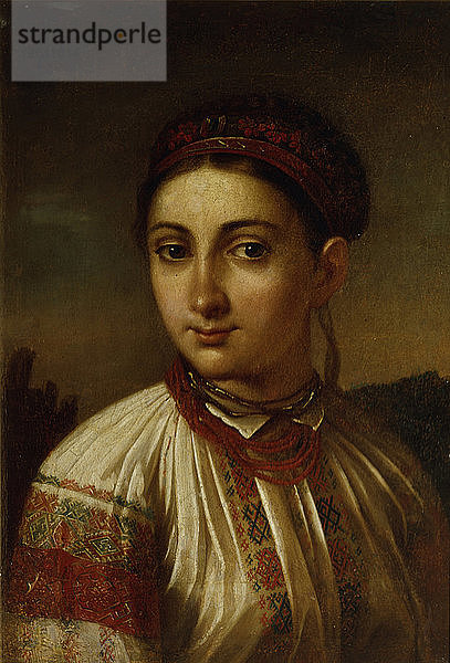 Mädchen aus Podillien. Künstler: Tropinin  Wassili Andrejewitsch (1776-1857)