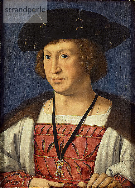 Floris van Egmond (1469-1539)  Graf von Buren  1536. Künstler: Gossaert  Jan (ca. 1478-1532)