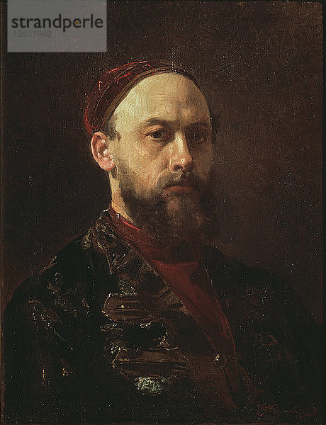Selbstporträt. Künstler: Schurawlew  Firs Sergejewitsch (1836-1901)