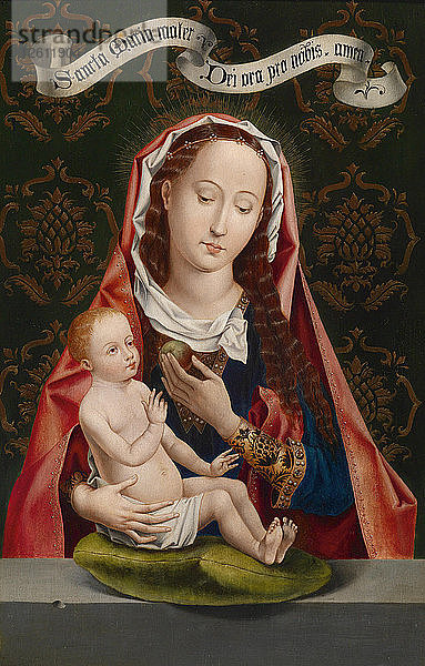 Madonna des Apfels. Künstler: Memling  Hans (1433/40-1494)