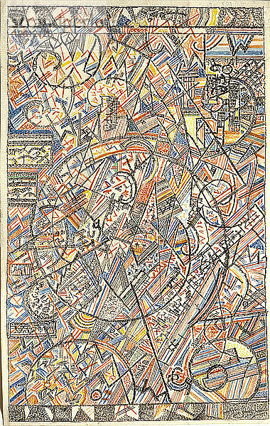 Die Formel des Universums  1920-1922. Künstler: Filonow  Pawel Nikolajewitsch (1883-1941)