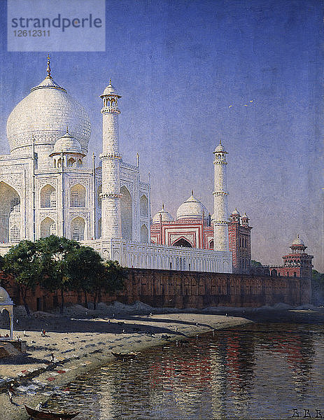 Das Taj Mahal in Agra. Künstler: Vereshchagin  Vasili Vasilyevich (1842-1904)