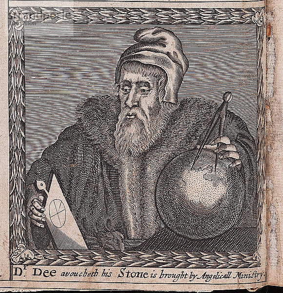 John Dee (Aus: Der Orden der Inspirati)  1659. Künstler: Anonym