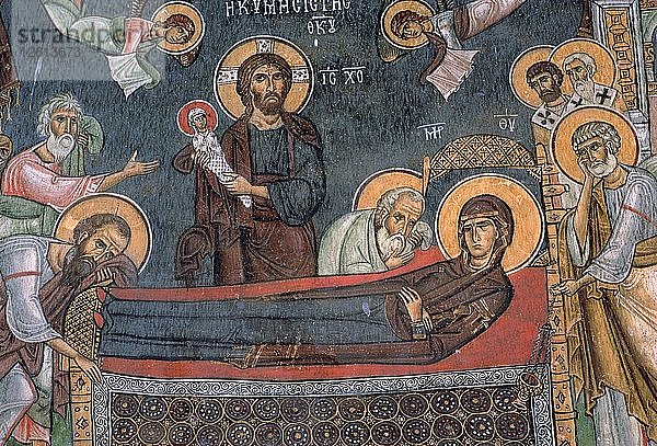 Darstellung des Todes der Jungfrau Maria  12. Jahrhundert. Künstler: Unbekannt