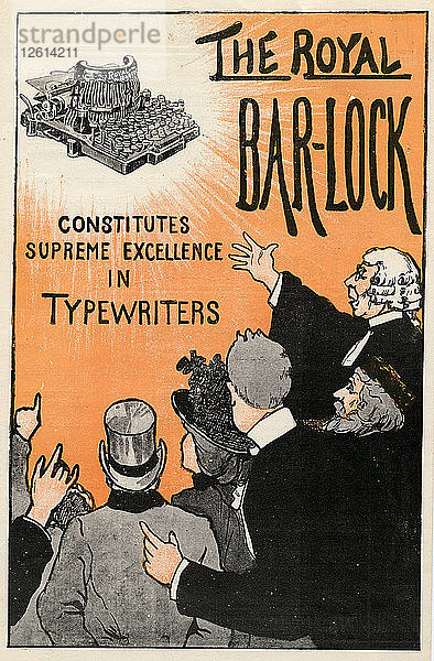 Die Royal Bar-Lock Schreibmaschine  19. Jahrhundert. Künstler: Unbekannt