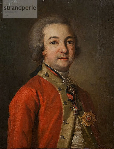 Porträt von Alexander Khrapovitsky (1749-1801)  Senator und Schriftsteller  zweite Hälfte des 18. Künstler: Anonym