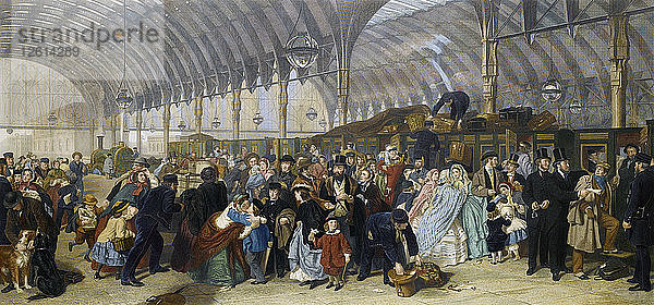 Der Bahnhof  1866. Künstler: Frith  William Powell (1819-1909)