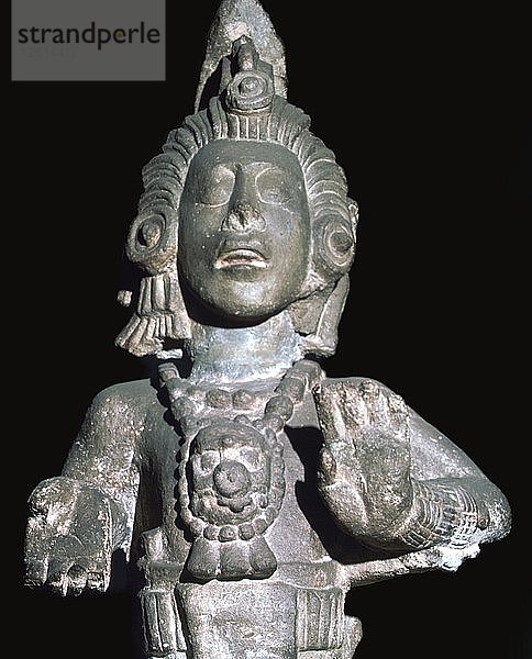 Steinbüste des Maisgottes  Maya  Copán  Honduras  spätklassische Periode  ca. 600-c800. Künstler: Unbekannt