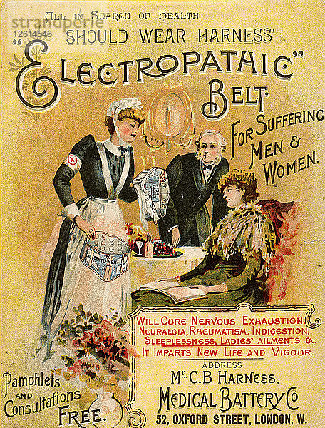 Elektropathische Gurte  19. Jahrhundert. Künstler: Unbekannt