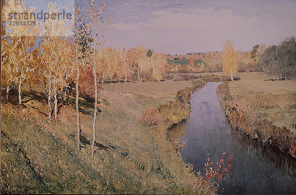 Goldener Herbst  1895. Künstler: Lewitan  Isaak Iljitsch (1860-1900)