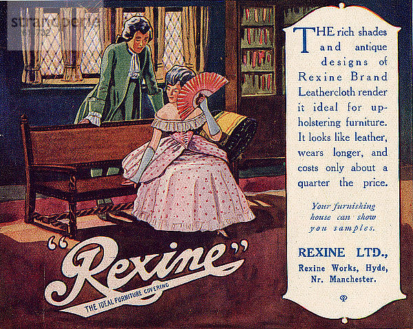 Rexine-Möbelbezug  um 1920. Künstler: Unbekannt