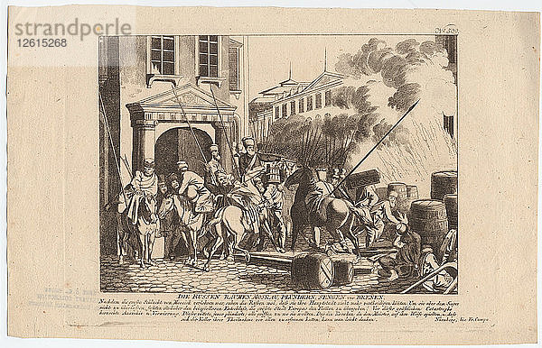 Evakuierung von Moskau durch die Russen. Künstler: Campe  August Friedrich Andreas (1777-1846)