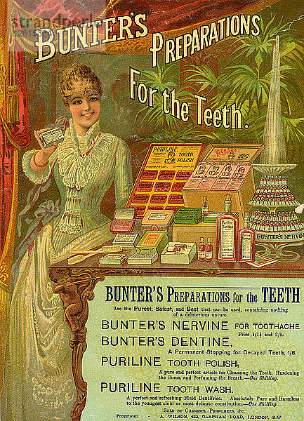 Bunters Vorbereitungen für die Zähne  19. Jahrhundert. Künstler: Unbekannt