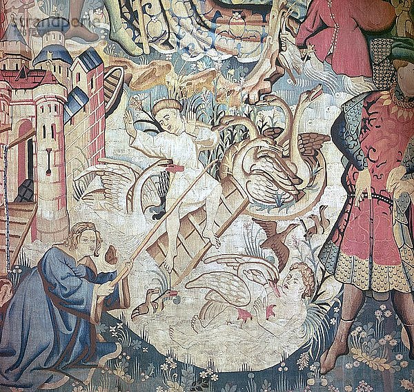 Devonshire-Jagdteppiche  15. Jahrhundert. Künstler: Unbekannt