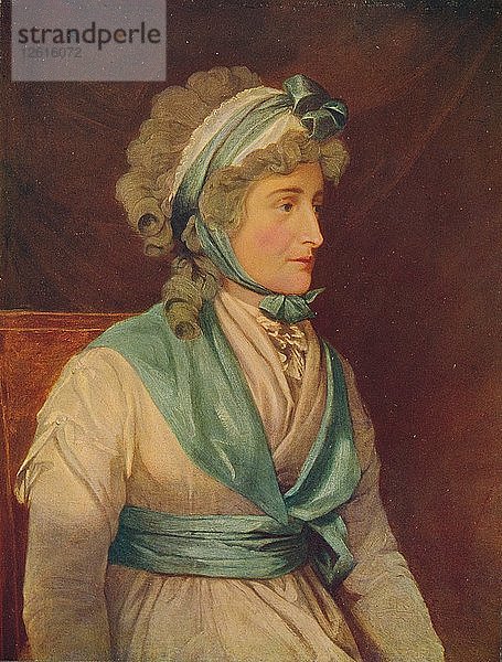 Sarah Siddons (1755-1831)  englische tragische Schauspielerin des 18. Jahrhunderts  1906. Künstler: John Russell