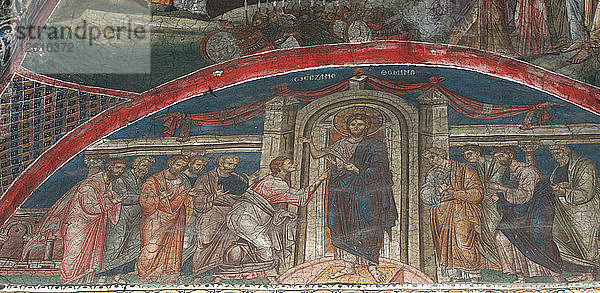 Die Unglaubwürdigkeit des Heiligen Thomas  um 1350. Künstler: Anonym