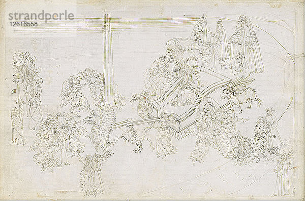 Illustration zur Göttlichen Komödie von Dante Alighieri (Purgatorio 31)  1480-1490. Künstler: Botticelli  Sandro (1445-1510)