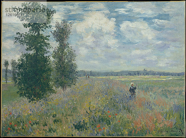 Mohnfelder bei Argenteuil  1875. Künstler: Monet  Claude (1840-1926)