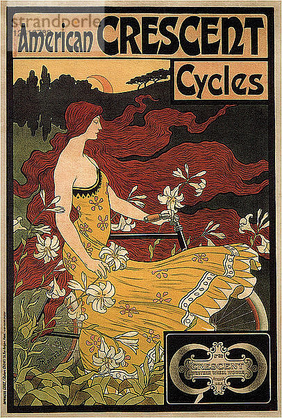 Halbmond-Fahrräder  1899. Künstler: Ramsdell  Frederick Winthrop (1865-1915)