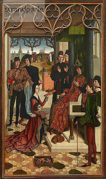 Die Justiz von Kaiser Otto III.: Feuerprobe  1471-1475. Künstler: Bouts  Dirk (1410/20-1475)