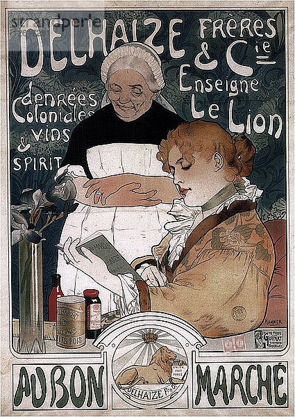 Werbeplakat für die Delhaize Frères & Cie Biscuits  1900. Künstler: Richir  Herman (1866-1942)