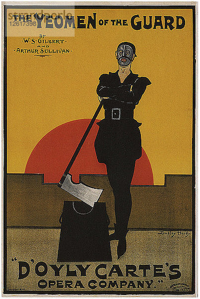 Plakat für die Oper The Yeomen of the Guard von Gilbert und Sullivan  1897. Künstler: Hardy  Dudley (1866-1922)