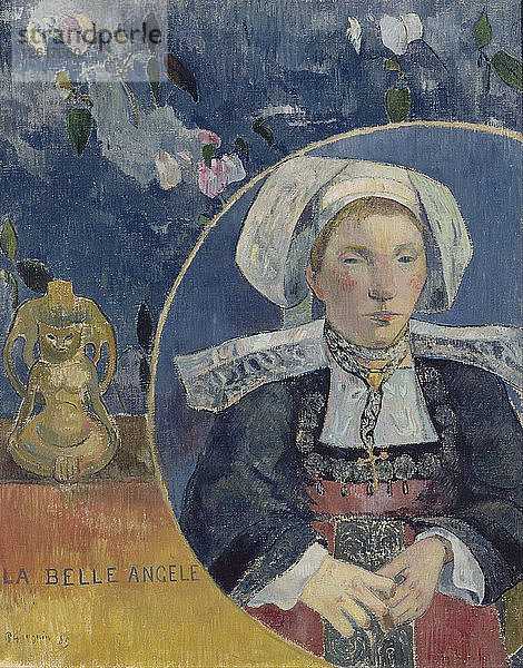 Die schöne Angèle  1889. Künstler: Gauguin  Paul Eugéne Henri (1848-1903)