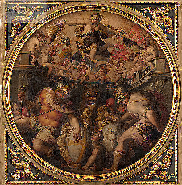 Allegorien der Stadtviertel Santo Spirito und Santa Croce  1563-1565. Künstler: Vasari  Giorgio (1511-1574)