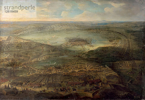 Die Belagerung von Mons  1691. Künstler: Martin  Jean-Baptiste (1659-1735)