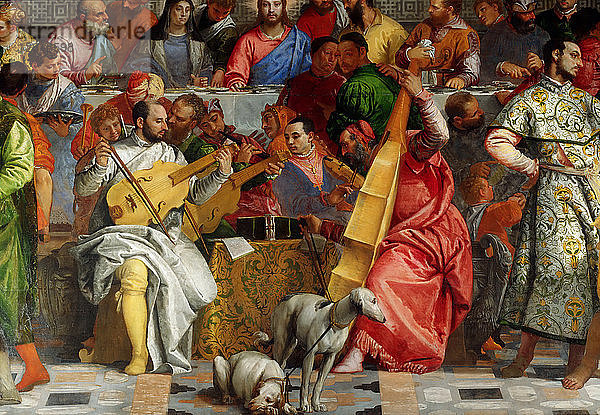 Das Hochzeitsmahl zu Kana (Detail). Künstler: Veronese  Paolo (1528-1588)