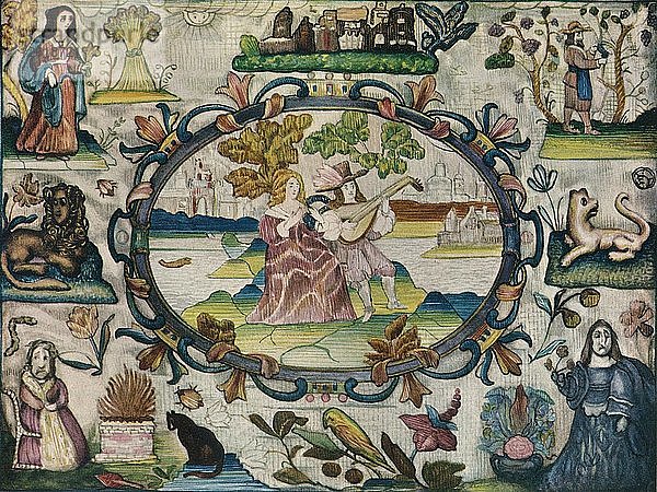 Stumpfes Gemälde  jakobinische Periode  um 1615. Künstler: Unbekannt.