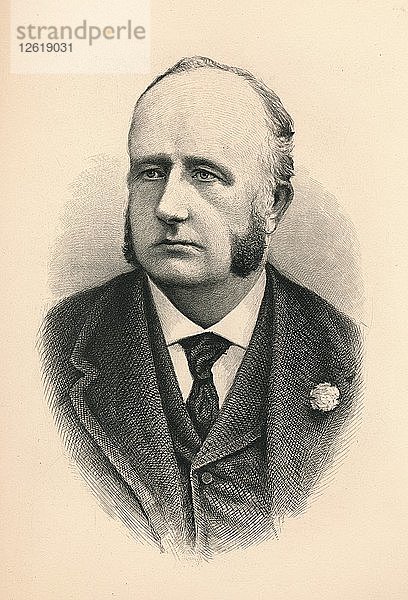 Richard Everard Webster  (1842-1915)  britischer Rechtsanwalt  Politiker und Richter  1896. Künstler: Unbekannt