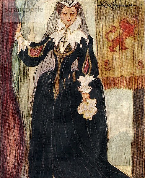 Maria  Königin der Schotten  (1542-1587)  1937. Künstler: Alexander K. MacDonald