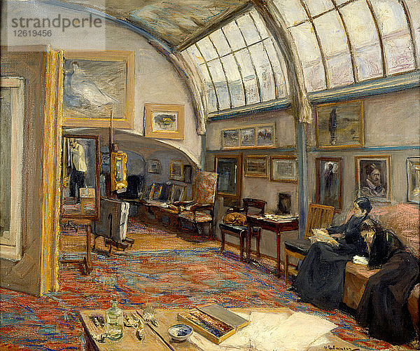 Künstleratelier am Brandenburger Tor in Berlin  1902. Künstler: Liebermann  Max (1847-1935)