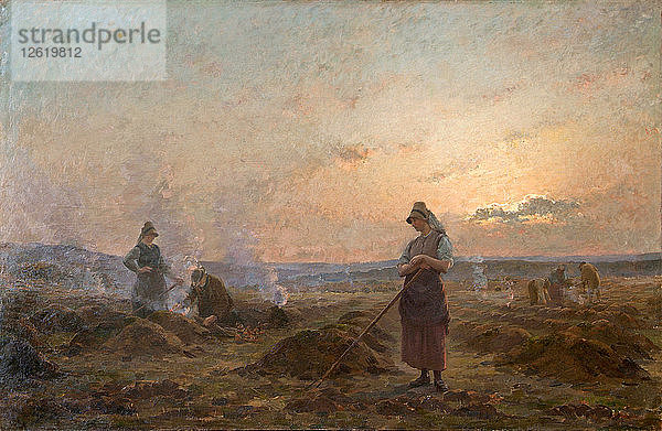 Abend in den Ardennen. Künstler: Raeymaekers  Jules (1833-1904)