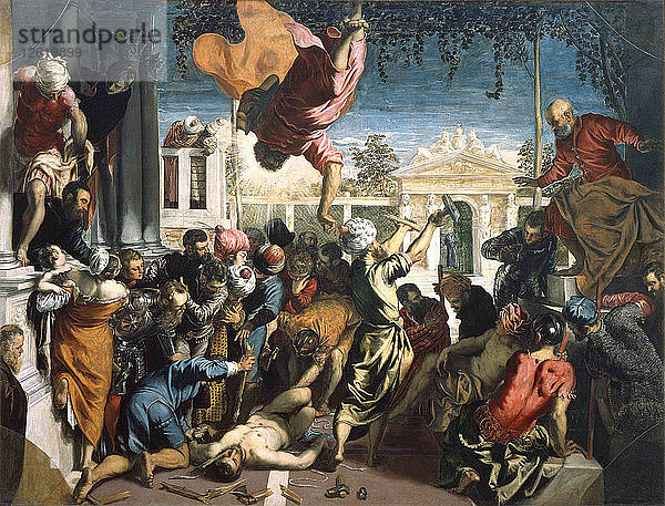 Das Wunder des Sklaven (Das Wunder des Heiligen Markus). Künstler: Tintoretto  Jacopo (1518-1594)