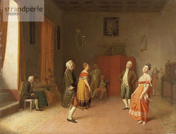 Der Tanz  um 1871. Künstler: Dioscoro Teofilo de la Puebla y Tolin