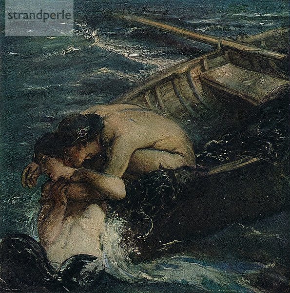 Die Meerjungfrau  um 1909. Künstler: Charles Shannon.
